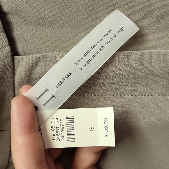 Talbots 18 long dress pants - Picture 4 of 7